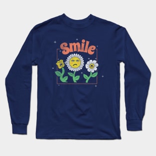 Funny Smile Flower Long Sleeve T-Shirt